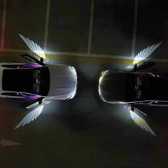 Car Angel Wings Wireless Car Door Welcome Decorative Light Courtesy Shadow Projector Lamp LED HD Logo Light Car Accessories