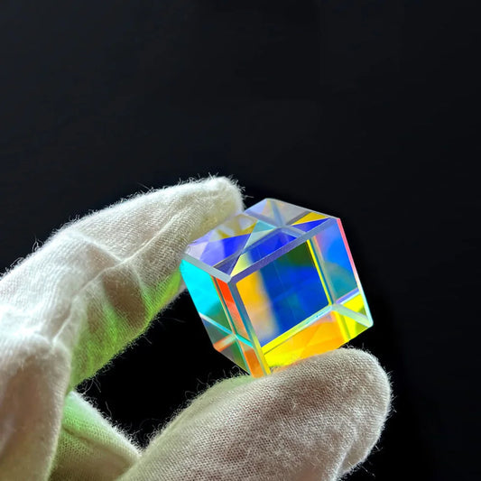 Science Cube Optical Prism Photography Hexahedral 1pcs15x15x15mm Home Decor Prism Glass Cube Topografia