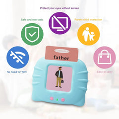 Flash Cards for Kids Early Education Learning Toys Talking Flashcards Preschool English Electronic Audio Book Machine Gift