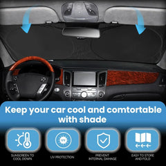 Car Window Sunshade Cover Foldable Auto UV Sun Shade Protection Windshield Visor Protector Windscreen Car Accessories