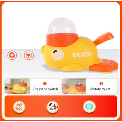 Dog Puzzle Feeder Pet Automatic Feeding Machine Yellow Duck Interactive Food Snack Feeder for Dog Training Mental Enrichment