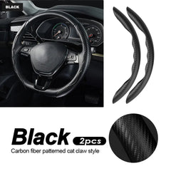 Car Steering Wheel Covers Booster Micro Fiber Leather Auto Interior Decorative Accessories Universal Carbon Fiber Looking