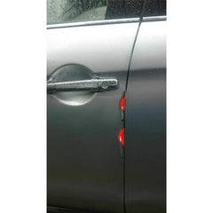 2Pcs Red Universal Car Van Door Guard Protectors Edge Strip Reflectors Scratch Protect Edge Car Door Anti-collision Strip