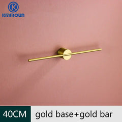 Movable Towel Bar Towel Hanger Bath Towel Holder Wall Towel Bar Space Aluminum Bathroom Shelf Kitchen Storage Rack 40/50cm