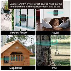 Barkpup Anti Barking Deterrent Device Dog Behavior Training Rechargeable Tool 10m Control Range LED Indicate Indoor/Outdoor Use