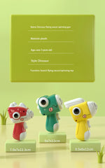Children Saucer Launcher Pistol Outdoor Spinning Top Dinosaur Gun Toys Flying Disc Bamboo Dragonfly Ejection Luminous Gyroscope