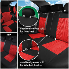 Car Seat Covers Set Polyester Fabric Universal Fits Most Cars Covers Car Seat Protector For Nissan Teana For Renault Kadjar F3