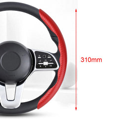 Car Steering Wheel Covers Booster Micro Fiber Leather Auto Interior Decorative Accessories Universal Carbon Fiber Looking