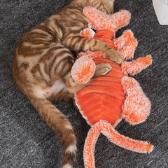 Dog Toys Floppy Lobster Interactive USB Rechargeable Cat Toy Electric Vibration Modes Catnip Toy For Cats Pet Products