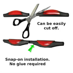 2Pcs Red Universal Car Van Door Guard Protectors Edge Strip Reflectors Scratch Protect Edge Car Door Anti-collision Strip