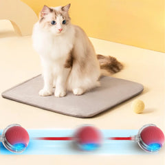 Cat Interactive Ball Toy Automatic Rolling Ball Faux Tail Smart Pet Electric Toy Cat Training Imitate Mouse Toy Pet Supplies