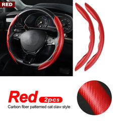 Car Steering Wheel Covers Booster Micro Fiber Leather Auto Interior Decorative Accessories Universal Carbon Fiber Looking