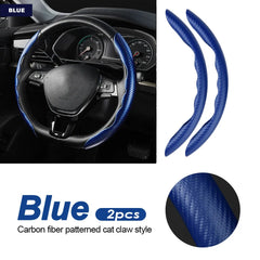 Car Steering Wheel Covers Booster Micro Fiber Leather Auto Interior Decorative Accessories Universal Carbon Fiber Looking