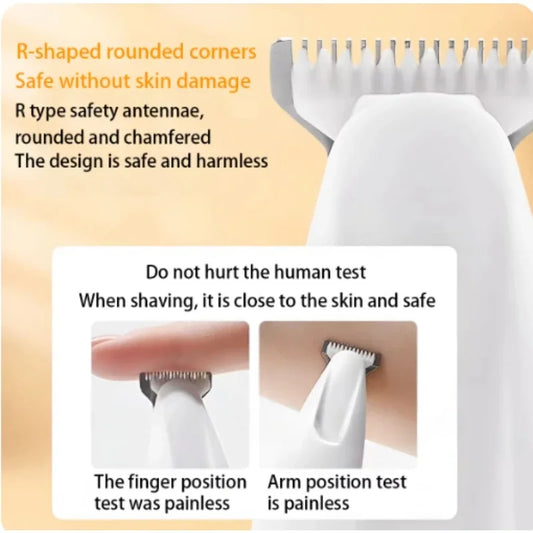 New Dog Paw Trimmer with LED Light Fully Waterproof Pet Hair Trimmer with LED Display Dog Clippers for Grooming 18mm Widen Blade