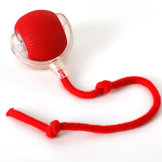 Cat Interactive Ball Toy Automatic Rolling Ball Faux Tail Smart Pet Electric Toy Cat Training Imitate Mouse Toy Pet Supplies