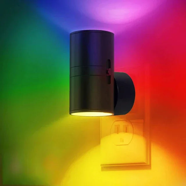 LED Night Light Plug in Dusk to Dawn Sensor Adjustable Brightness Dimmable Night Lights for Kitchen Hallway Bedroom Stairs