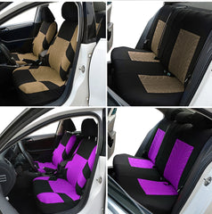 Car Seat Covers Set Polyester Fabric Universal Fits Most Cars Covers Car Seat Protector For Nissan Teana For Renault Kadjar F3