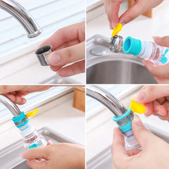 Filter Splash Proof Faucet Extender Universal 360° Rotatable Retractable Kitchen Tap Bubbler Shower Tap Spout Plumbing Fitting