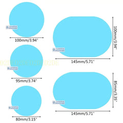 652F Car SUV Rear View Mirror Film Rainproof Anti Fog Anti-Glare Protective Film High-Definition for Clear Window Protec