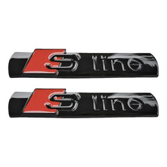 2-20Pcs Glossy Black Sport Emblem Side Fender Logo Decal Trunk Fender 3D Badge for Audi S-Line Q5 Q7 A3 A4