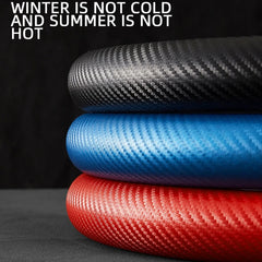 Car Steering Wheel Covers Booster Micro Fiber Leather Auto Interior Decorative Accessories Universal Carbon Fiber Looking