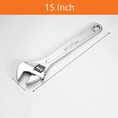 6/8/10/12/15 Inch Adjustable Wrench Large Openin Multifunction Spanner Universal Pipe Repair Tools Workshop Hand Repair Tools