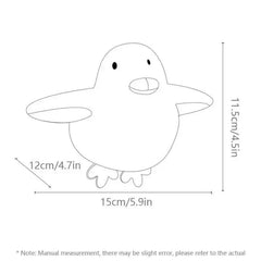 Interactive Cat Toy USB Rechargeable Chirping Flapping Sparrow Duck Bird-Shaped Touch Squeak Plush Toy with Catnip Pet Supply