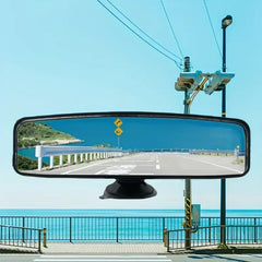 Wide-angle Rearview Mirror With 360° Rotates Adjustable Suction Cup Interior Rear View Mirrors Universal Car Rear Mirror