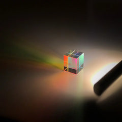Science Cube Optical Prism Photography Hexahedral 1pcs15x15x15mm Home Decor Prism Glass Cube Topografia
