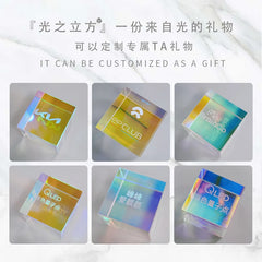 Science Cube Optical Prism Photography Hexahedral 1pcs15x15x15mm Home Decor Prism Glass Cube Topografia
