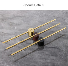 Movable Towel Bar Towel Hanger Bath Towel Holder Wall Towel Bar Space Aluminum Bathroom Shelf Kitchen Storage Rack 40/50cm