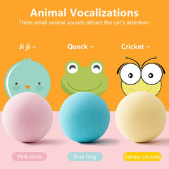 Smart Cat Toys Automatic Rolling Ball Electric Cat Toys Interactive for Cats Training Self-moving Kitten Toys for Indoor Playing