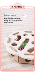 Cat Puzzle Toy Felt Puzzle Box Cat Exercise Toy With Ball Indoor Sports Entertainment Hunting Cat Toys For Indoor Cats