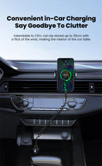 66W Fast Charging Car Spring Telescopic USB Type C Charging Cable for iPhone 15 16 Huawei Data Cable Type C to Type C Cable