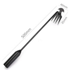 2024 Upgrade, 4 Teeth Manganese Steel Weeder Kit with Handles - Multifunctional Uprooting Weeding Artifact for Gardening