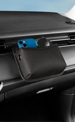 Universal Car Organizer Mesh Storage Bag Net Pocket Phone Holder Net Auto Seat Side Interior Back Sundries Pocket Holder Leather
