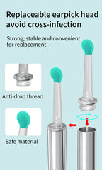 NATFIRE NE7 Smart Visual Ear Sticks Otoscope 1296P Endoscope Wax Removal Tool Earpick Mini Camera Health Care Ear Cleaner