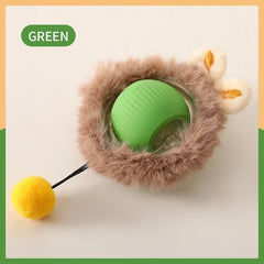 New Interactive Cat Toys Ball Auto Electric Rolling Ball Toys for Cat Kitty Pet Smart Automatic Teaser USB Rechargeable Cat Toy