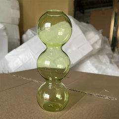 Romantic Glass Vase Modern Creative Hydroponic Flower Pot Funny Simple Spherical Flower Vase Dining Room