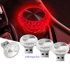 Portable Car USB Ambient Light Mini LED Decorative Atmosphere Lamps For Auto Interior Environment Light Computer Light Plug Play