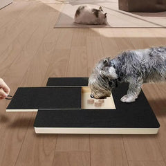 Pet wooden dog scratching board Pull-out nail grinding board Cat nail care scratching board with sandpaper scraper