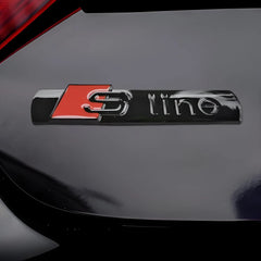 2-20Pcs Glossy Black Sport Emblem Side Fender Logo Decal Trunk Fender 3D Badge for Audi S-Line Q5 Q7 A3 A4