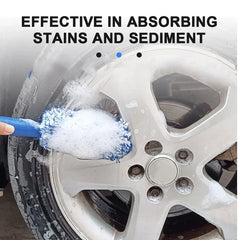Car Wheel Tire Rim Cleaning Brush Portable Plush Car Wheel Hub Brush Washing Tool Car Detailing Care Dust Removal Brush