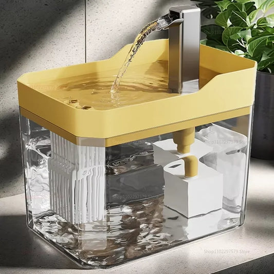 1.5L Cat Water Fountain Auto Filter USB Pet Drinker Compact Water Dispenser Live Circulation System for Cats and Small Pets