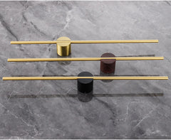 Movable Towel Bar Towel Hanger Bath Towel Holder Wall Towel Bar Space Aluminum Bathroom Shelf Kitchen Storage Rack 40/50cm