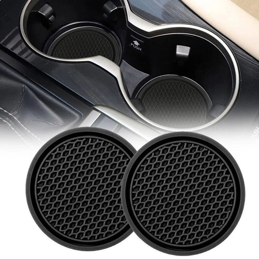 Silicone Car Coasters 2pcs Anti-noise Car Cup Coaster Holder Accessories Water Cup Car Interior Car Non-slip Waterproof D3Y5