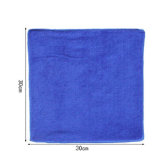 1pcs Car 30X30CM Blue Microfiber Car Cleaning Towels Kitchen Wash Auto  Home Cleaning Wash Clean Cloth Superfine Fiber