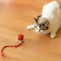 Cat Interactive Ball Toy Automatic Rolling Ball Faux Tail Smart Pet Electric Toy Cat Training Imitate Mouse Toy Pet Supplies