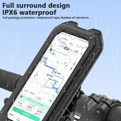 Waterproof Motorcycle Bicycle Phone Holder 360° Rotating Adjustable GPS Stand For iPhone Xiaomi Outdoor Riding Navigation Holder