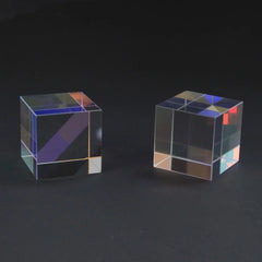Science Cube Optical Prism Photography Hexahedral 1pcs15x15x15mm Home Decor Prism Glass Cube Topografia